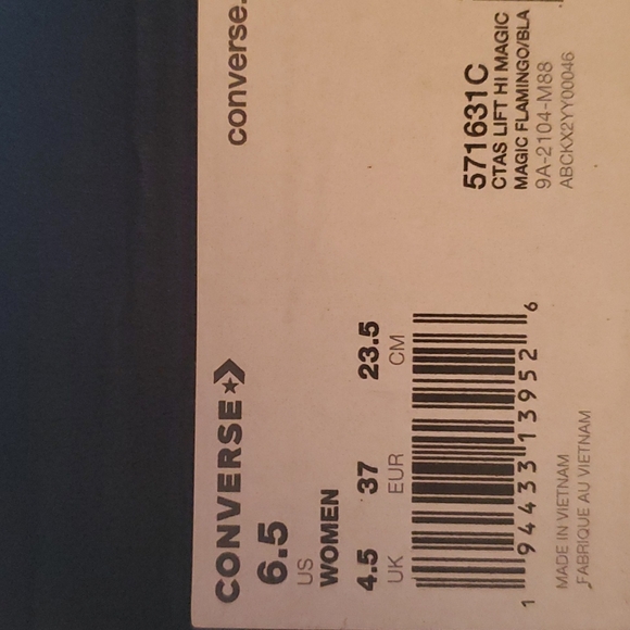 Converse CTAS LIFT HI PLATFORM WOMEN SZ  / 571631C - Picture 10 of 14